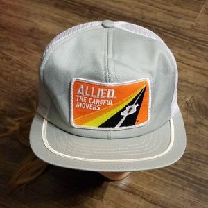 Vtg Swingster Foam Mesh Allied Trucker Flat Bill